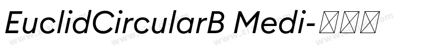 EuclidCircularB Medi字体转换